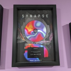 Synapse frame produced for nDreams with printed disc and custom plaque