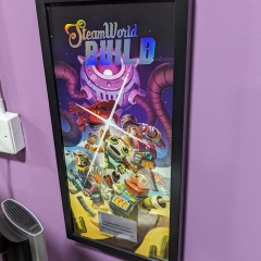 SteamWorld Build frame produced for Thunderful Games with holographic foil printed logo